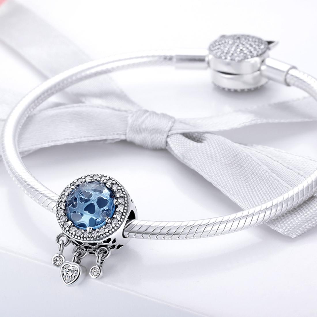 925 Sterling Silver Blue Beaded Bracelet Kit Pure Accessories