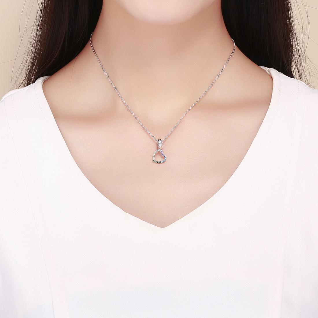 925 Sterling Silver Skull Heart Pendant For Diy Bracelets & Necklaces Style - Pendent