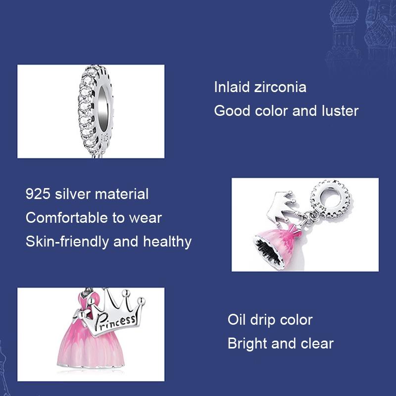 Diy Pearl Pink Bracelet With Retro Fantasy Pendant