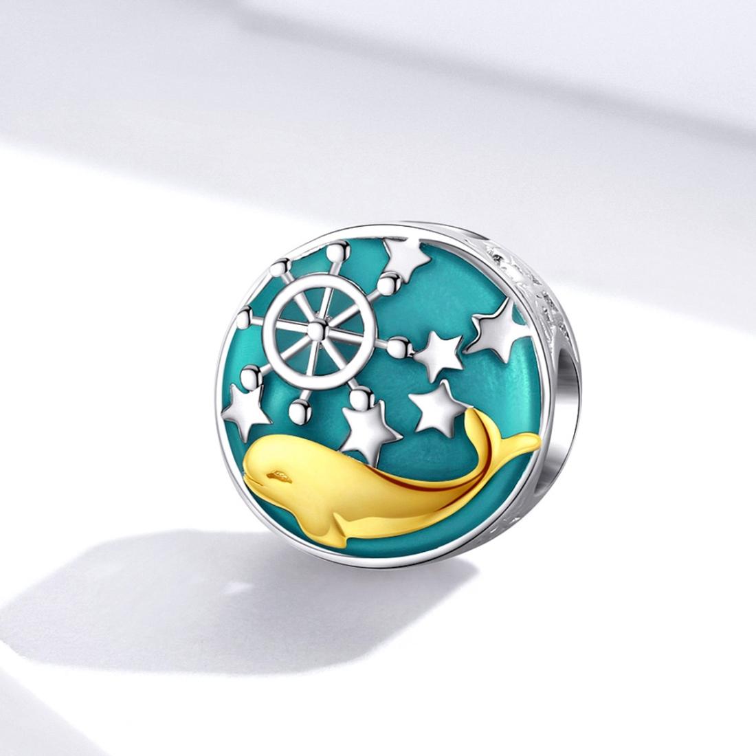 925 Sterling Silver Whale Star Beads For Diy Bracelets & Necklaces