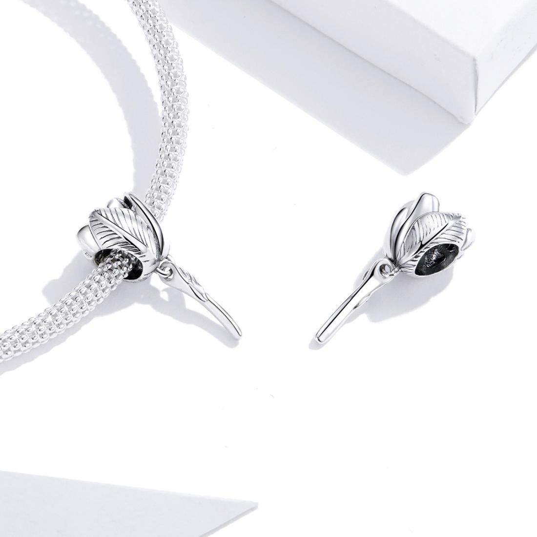 925 Sterling Silver Tulip Beads For Diy Bracelets & Necklaces