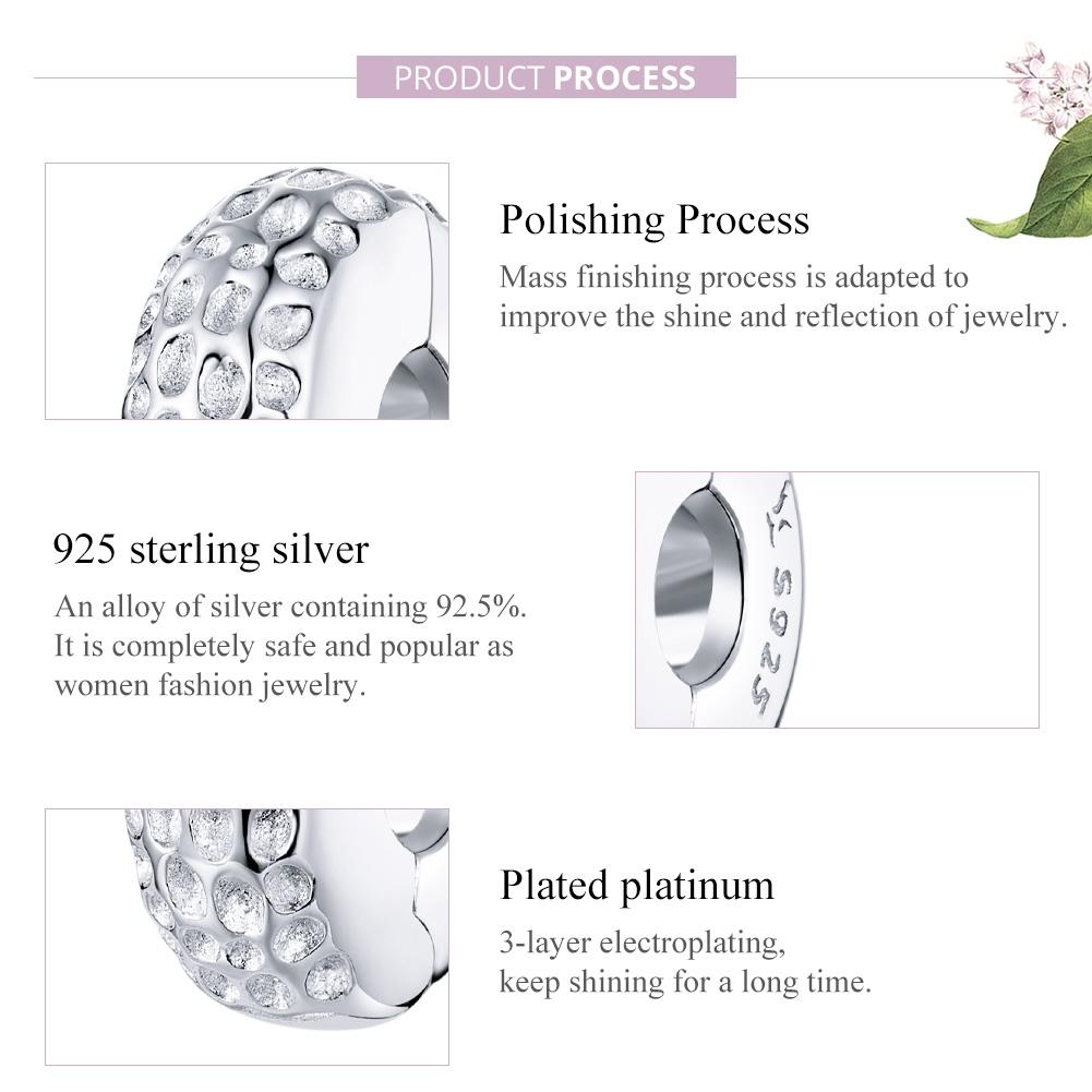 925 Sterling Silver Simple Bead Pendant For Diy Bracelets And Necklaces