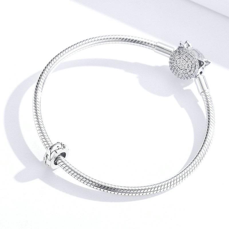 925 Sterling Silver Silicone Spacer For Bracelets