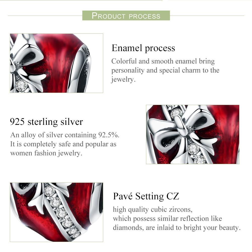 925 Sterling Silver Diy Love Beads For Valentine'S Bracelet