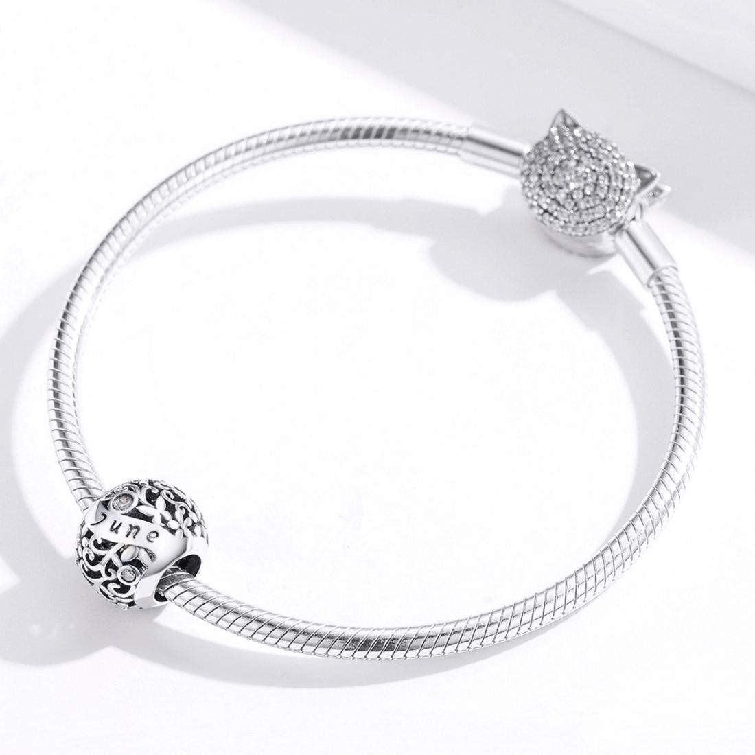 925 Sterling Silver Diy Birthstone Bracelet & Necklace Set June Style - June