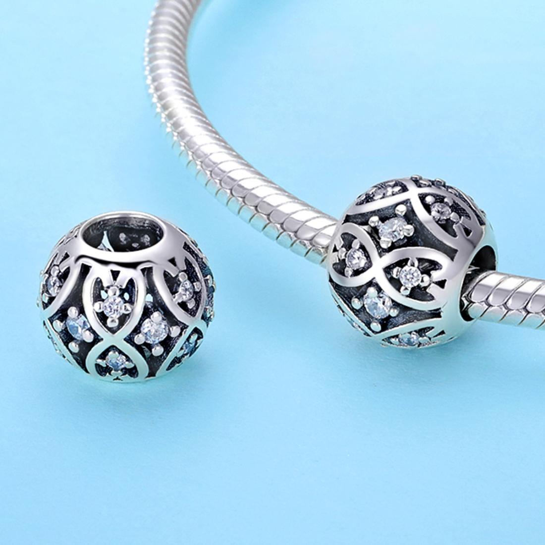 925 Sterling Silver Stylish Beaded Bracelet Accessories
