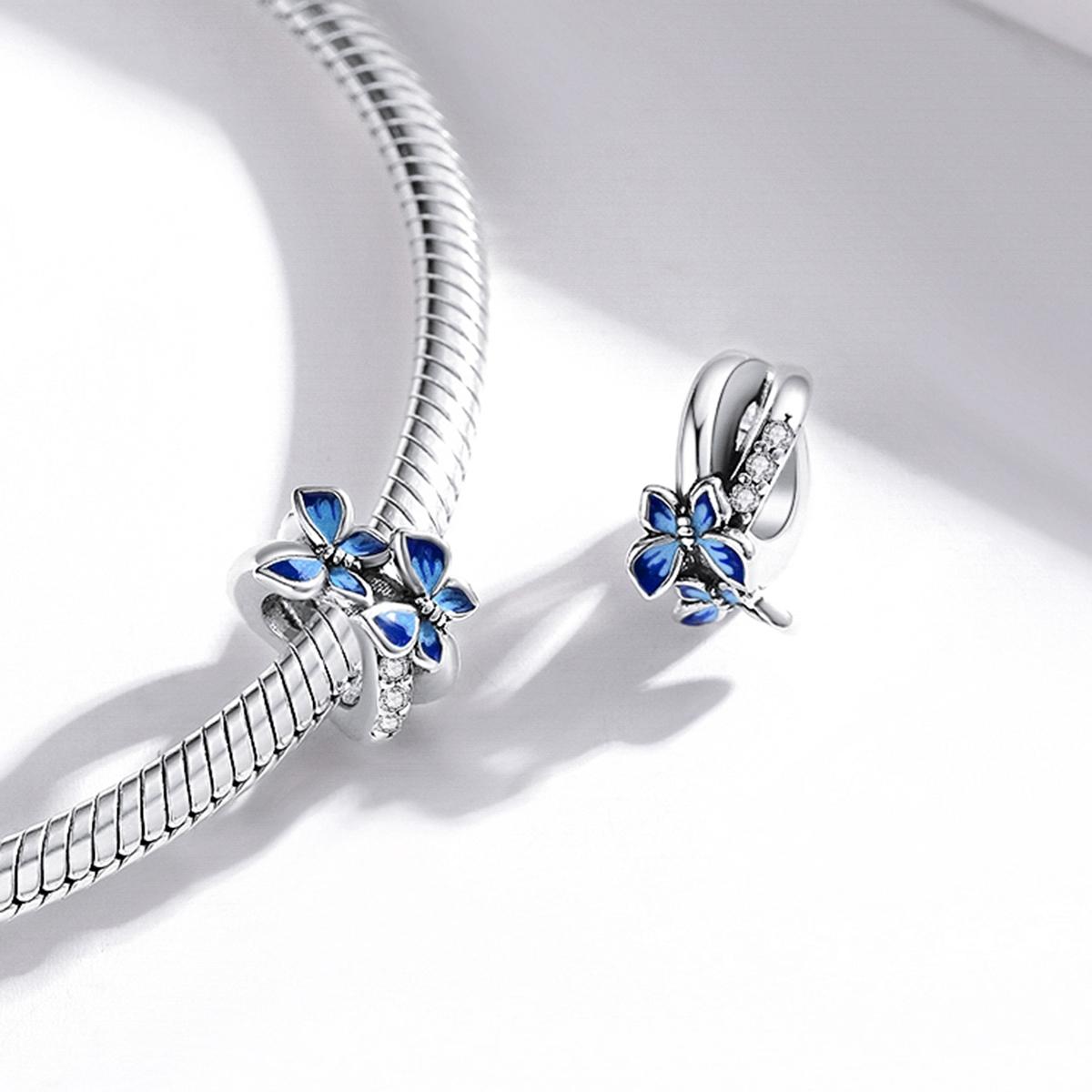 925 Sterling Silver Butterfly Beads For Diy Bracelets & Necklaces