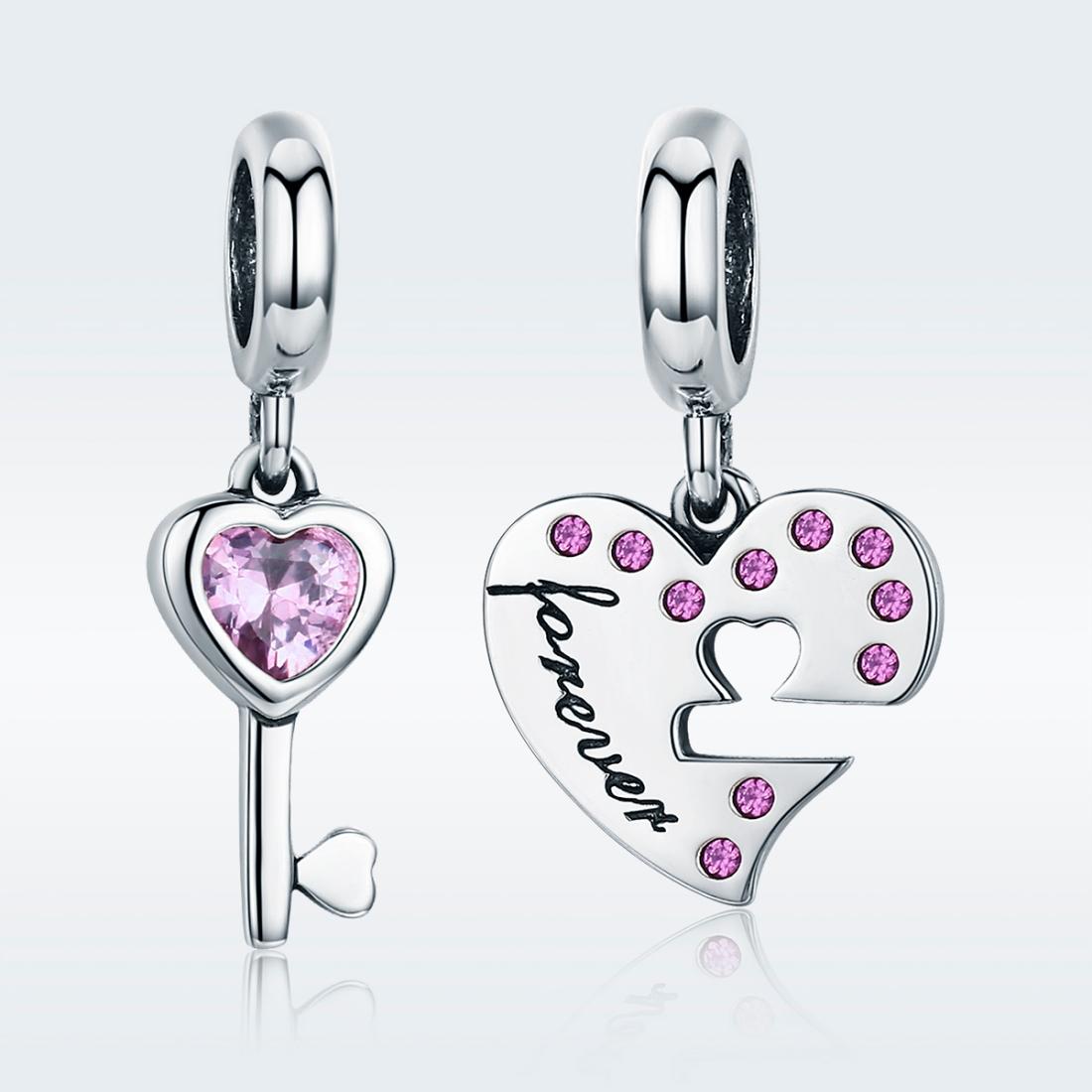 925 Sterling Silver Diamond Heart Spoon Bracelet