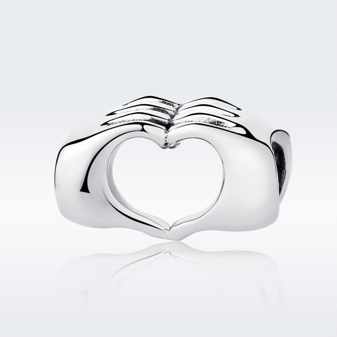 925 Sterling Silver Hand In Hand Bracelet Beads Diy