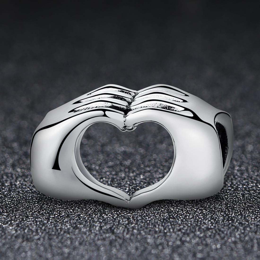 925 Sterling Silver Hand In Hand Bracelet Beads Diy