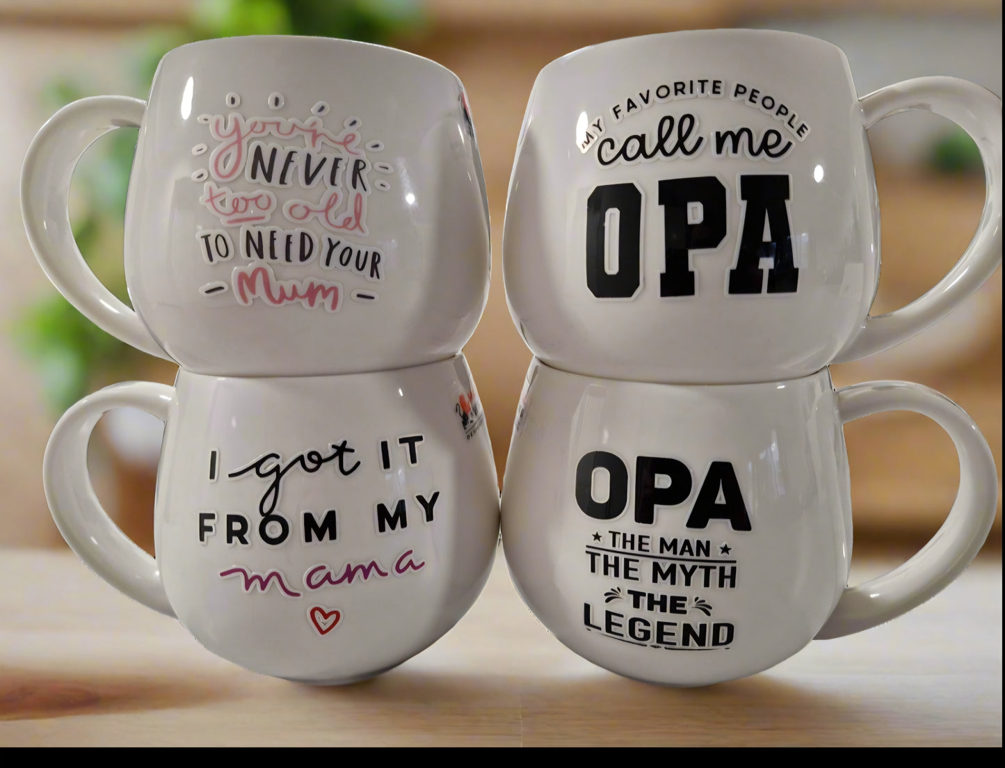 Customised snug mugs