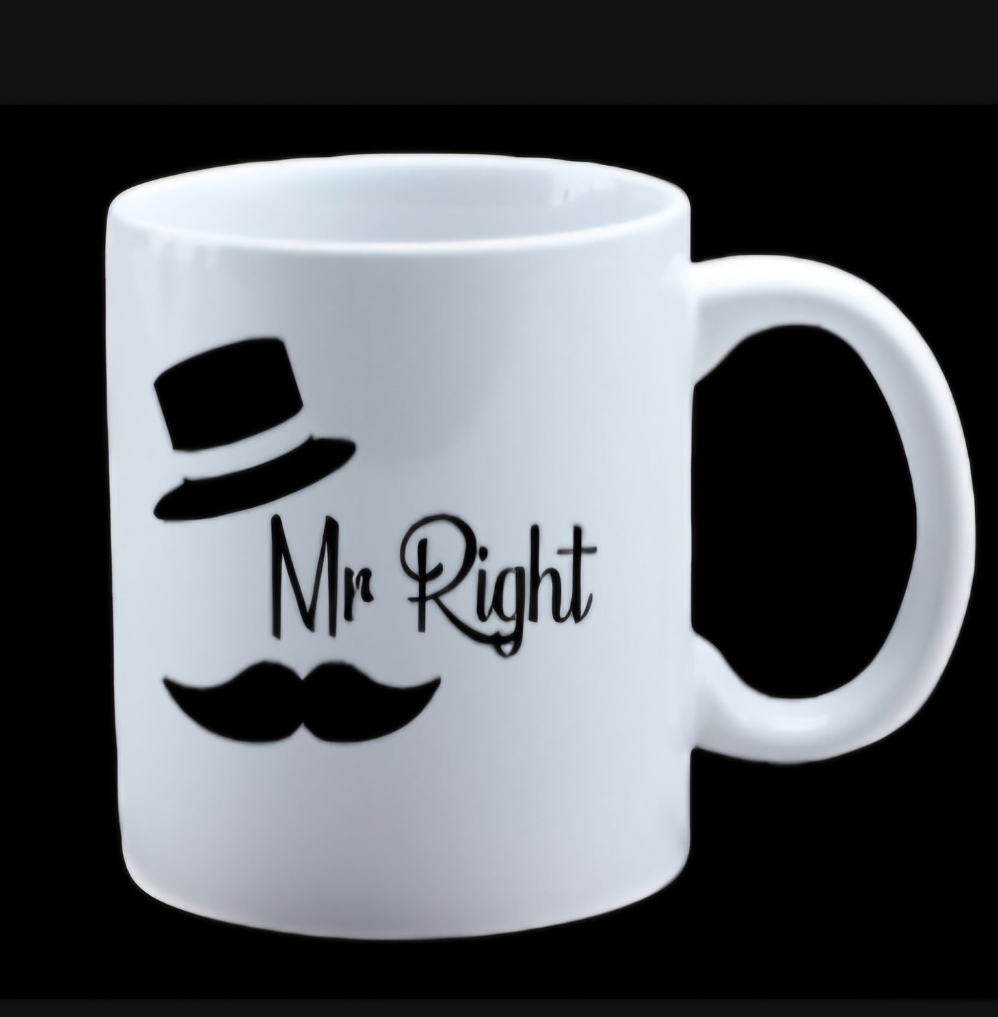 Mr Right and Mrs Always Right coffee mugs