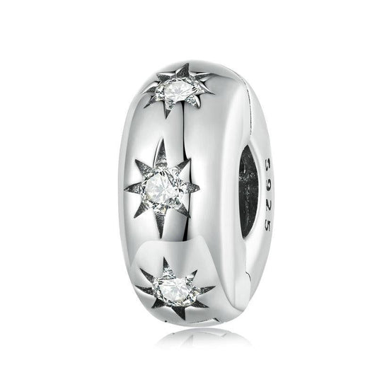 925 Sterling Silver Pointed Star Zircon Bracelet