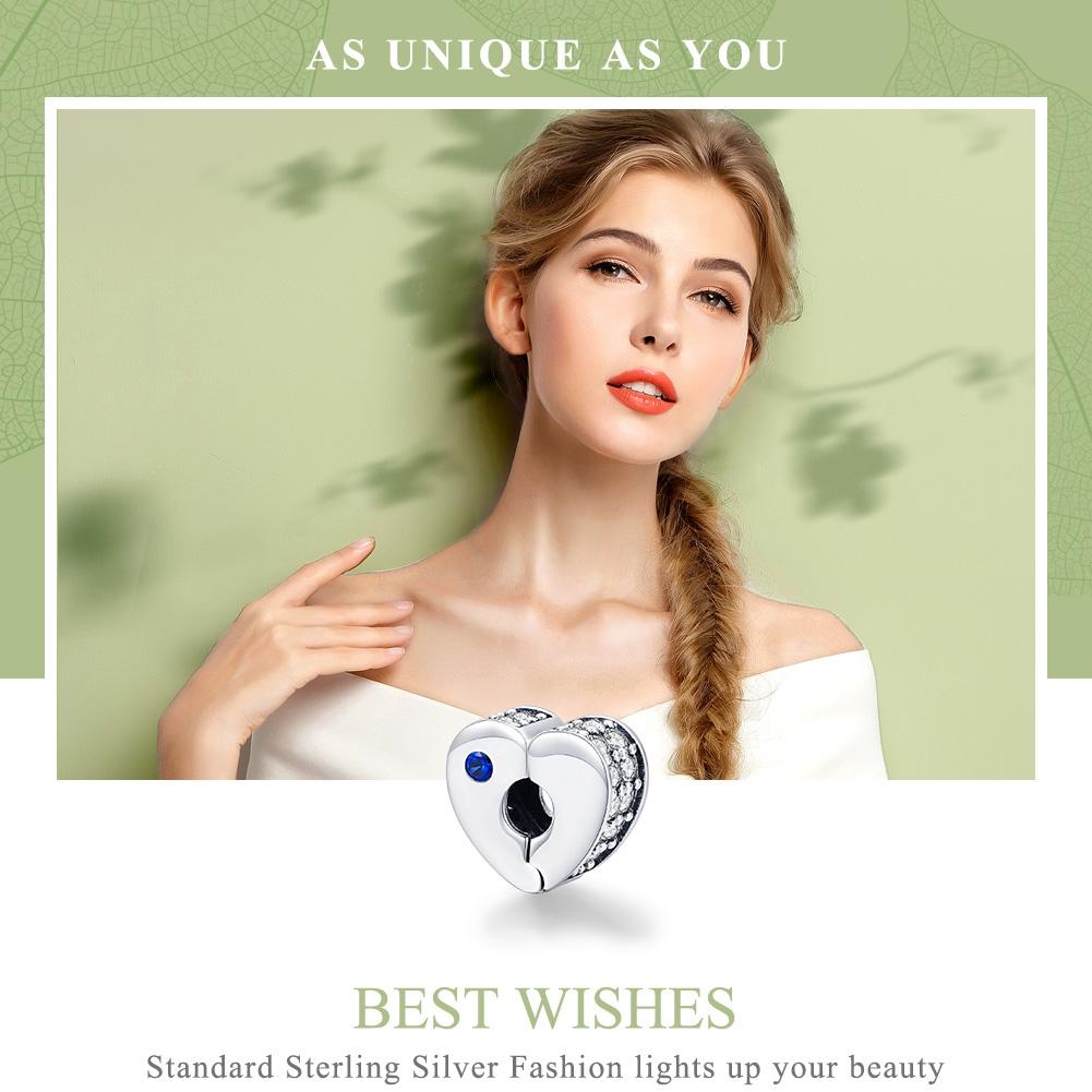 925 Sterling Silver Diy Bracelet Accessories Heart Shaped Beads