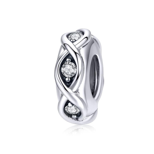 925 Sterling Silver Zircon Beaded Diy Bracelet Beads