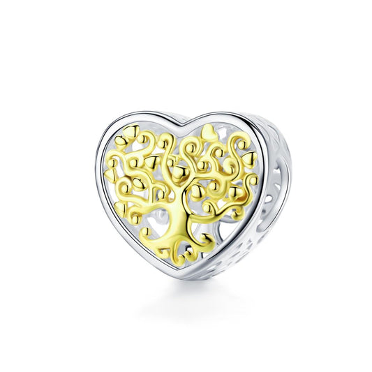925 Sterling Silver Diy Bracelet Accessories Heart Beads