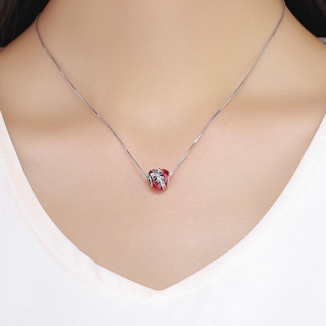 925 Sterling Silver Diy Love Beads For Valentine'S Bracelet