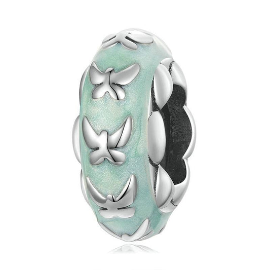925 Sterling Silver Natural Butterfly Pendant For Diy Bracelets Bsc653 Style - Butterfly