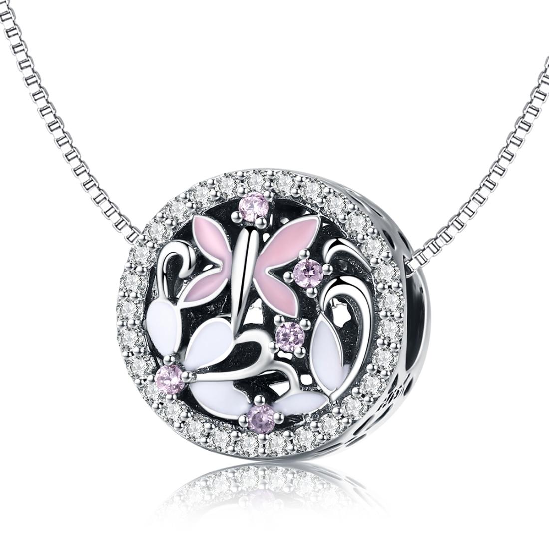 925 Sterling Silver Dragonfly Bead Pendant For Diy Bracelets & Necklaces