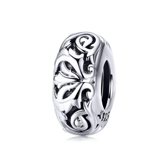 925 Sterling Silver Flower Beads Bracelet Hollow Pattern