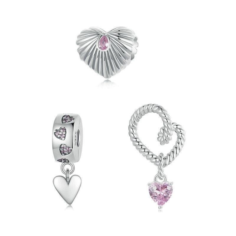 925 Sterling Silver Diy Love Beads